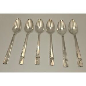 ONEIDA Nobility Plate Caprice Set Of 6 Tea‎ Spoons Floral -948